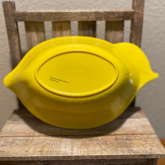 Lemon Serving Bowl, Melamine Lemon Shaped Serving Bowl, Lemon Bowl, Lemon Decor - Picture 4 of 13